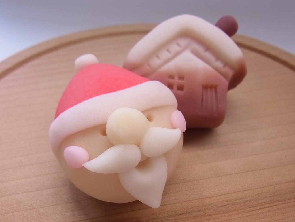 山形、佐藤屋のクリスマス和菓子「聖者の行進」はねりきり製
